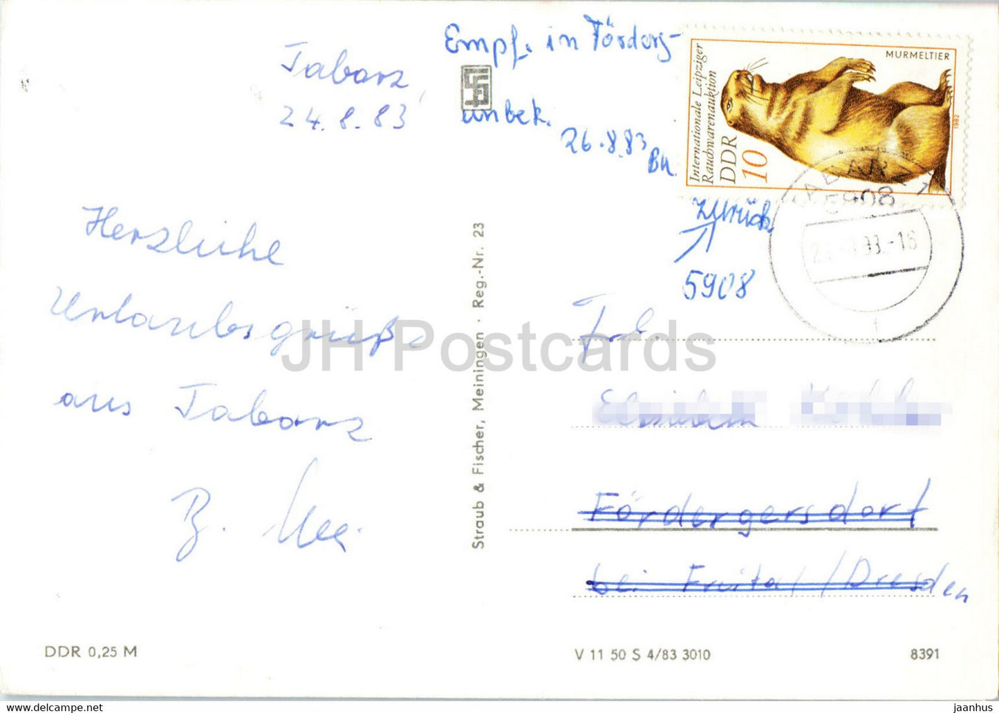 Großer Inselsberg - Berggasthof Stohr - Thur Wald - 1983 - Deutschland DDR - gebraucht