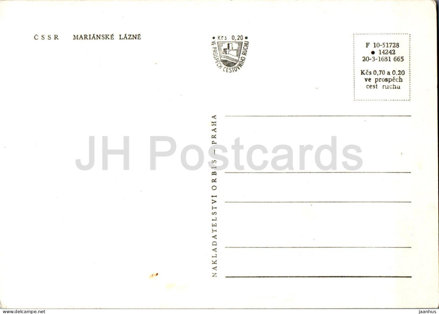 Marianske Lazne - multiview - 10-51728 - République tchèque - Tchécoslovaquie - inutilisé