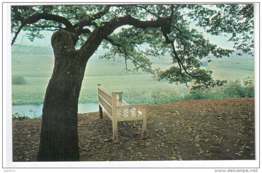 Onegin`s Bench - Trigorskoye - The Pushkin memorial zone - 1974 - Russia USSR - unused - JH Postcards