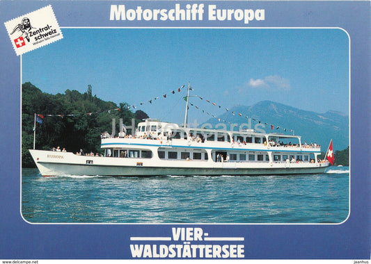 Vierwaldstattersee - Motorschiff Europa - passenger ship - MS - Switzerland - unused - JH Postcards