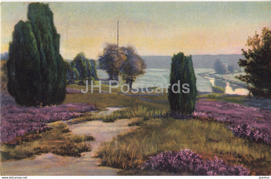 nature - illustration - old postcard - 1925 - used - JH Postcards