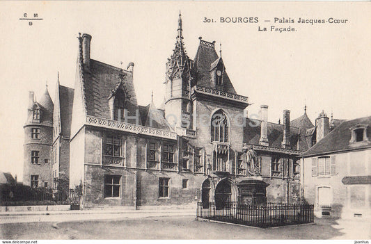 Bourges - Palais Jacques Coeur La Facade - 301 - old postcard - France - unused - JH Postcards