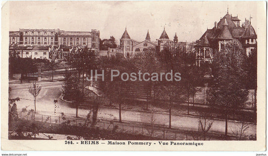 Reims - Maison Pommery - Vue Panoramique - 264 - old postcard - 1961 - France - used - JH Postcards