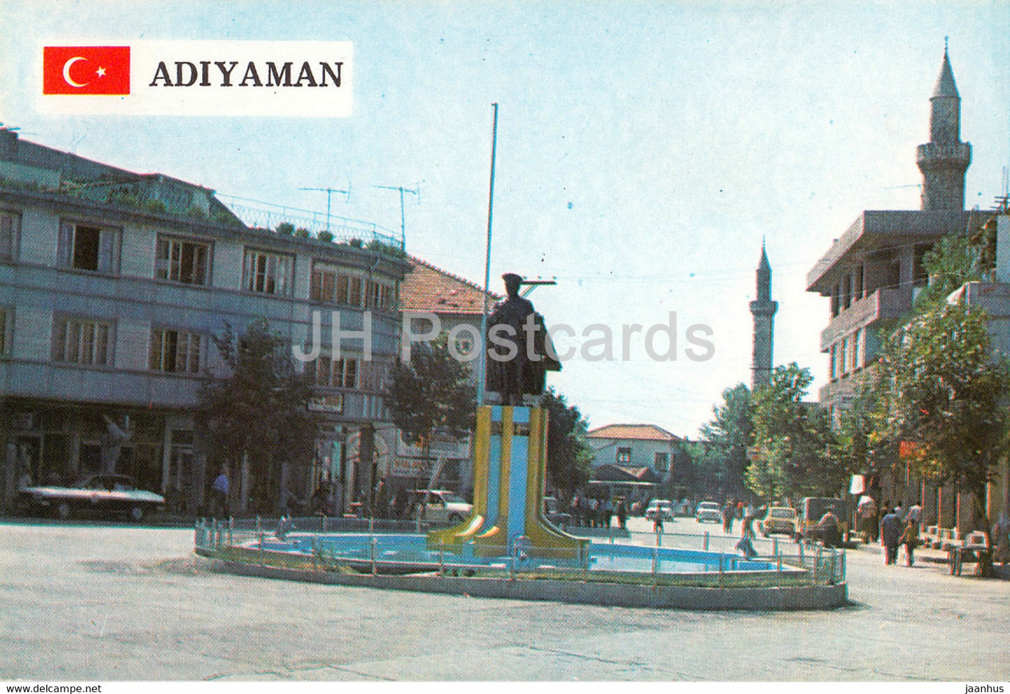 Adiyaman - monument - 1984 - Turkey - used - JH Postcards