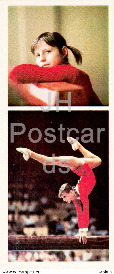 Olga Korbut - Gymnastics - sport - 1979 - Russia USSR - unused - JH Postcards