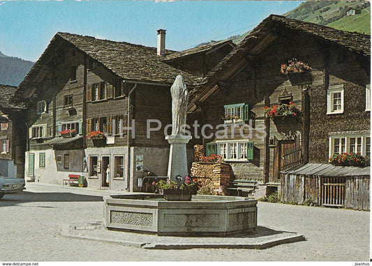 Vals 1252 m - Dorfplatz - 5742 - 1972 - Switzerland - used - JH Postcards