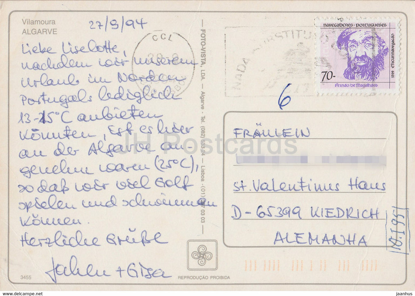 Vilamoura - Algarve - hotel - 1994 - Portugal - used