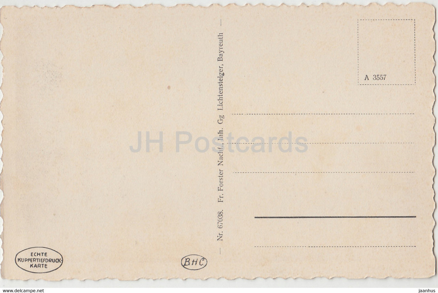 Bayreuth - Villa Wahnfried - 67038 - old postcard - Germany - unused