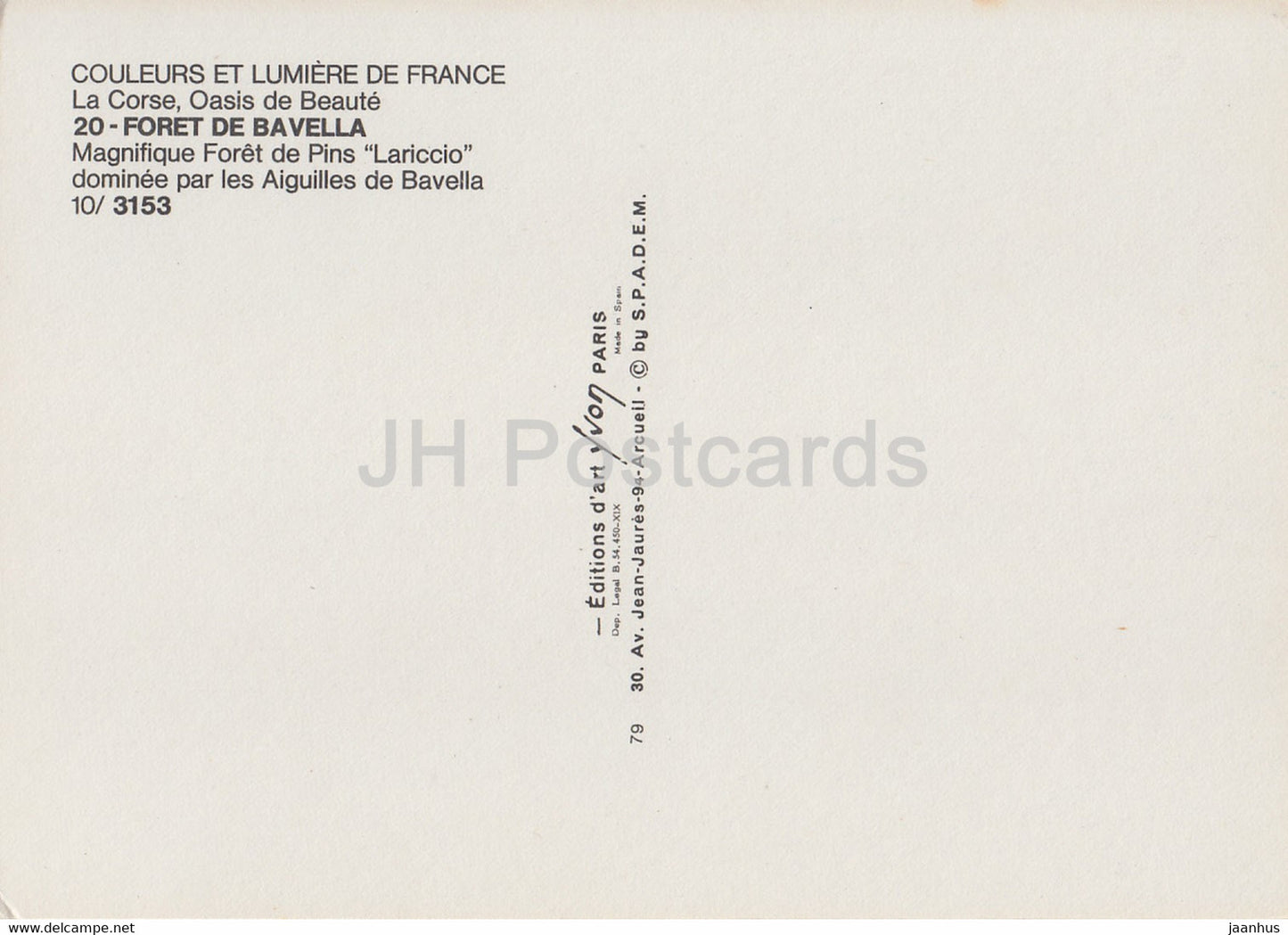Foret de Bavella - Magnifique Foret de Pins Lariccio - Wald - 20 - Frankreich - unbenutzt