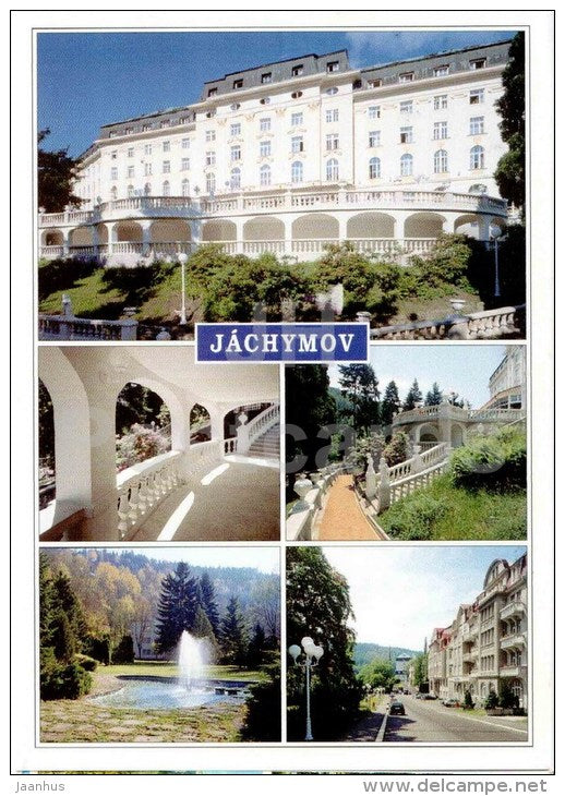 Radium Palace - Spa Park - Spa Hpuse Astoria - Jachymov - Czech - used 2002 - JH Postcards