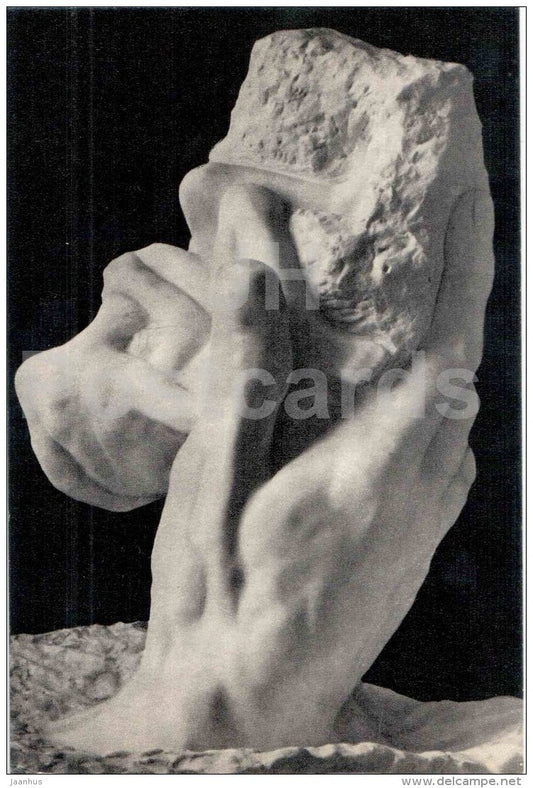 sculpture by Auguste Rodin - Creator's hand , 1898 - french art - unused - JH Postcards