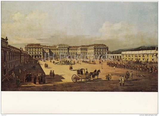 painting by Bernardo Bellotto - The Imperial Castle Schönbrunn - Wien - Vienna - Austria - unused - JH Postcards