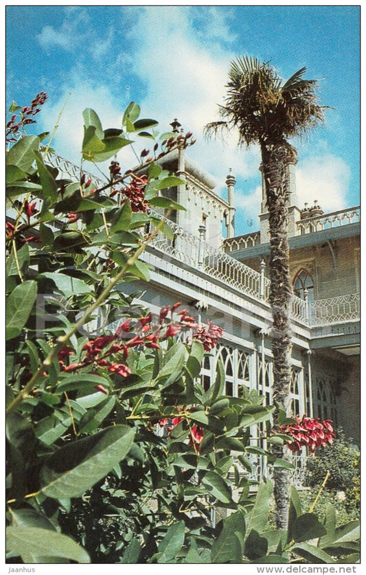 Coral tree in Winter Garden - Alupka Palace Museum - Crimea - 1989 - Ukraine USSR - unused - JH Postcards