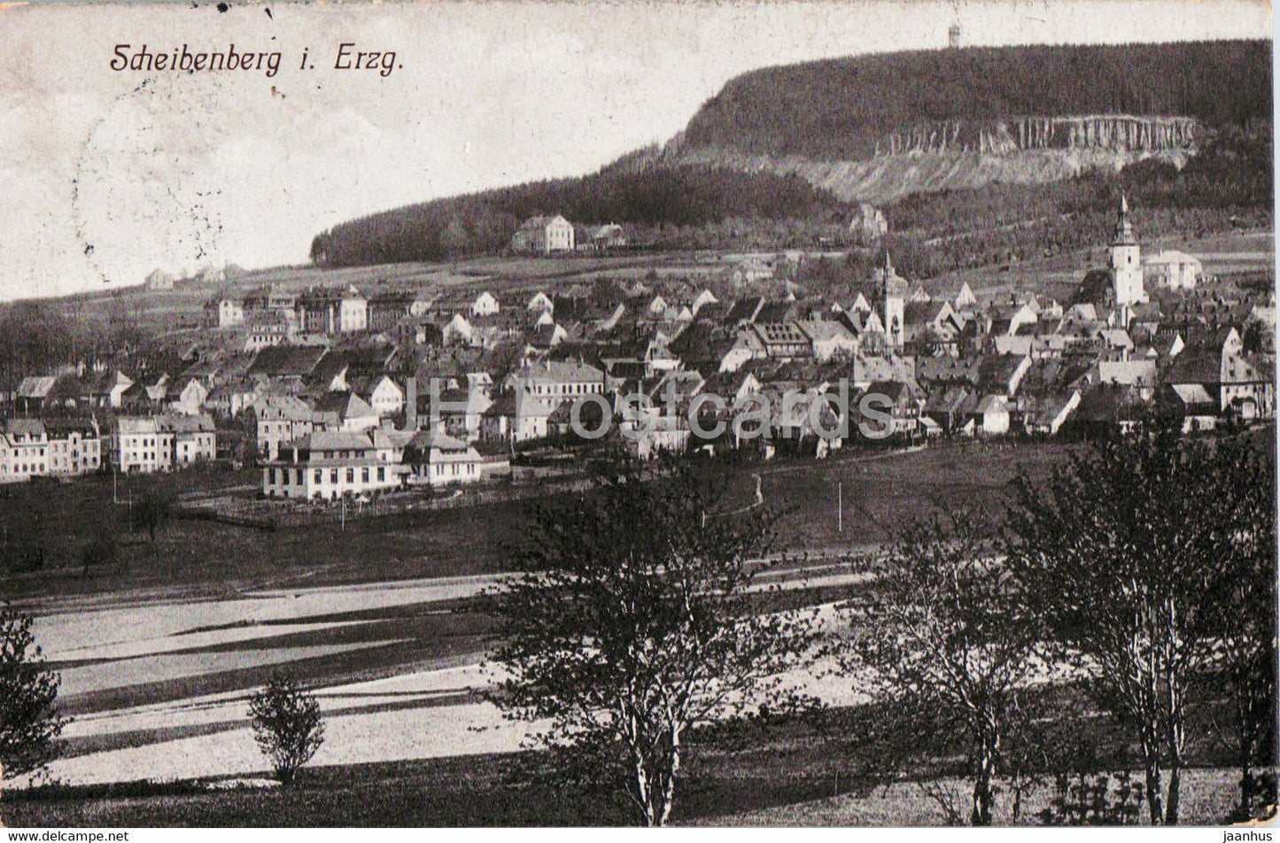Scheibenberg i Erzgeb - old postcard - 1913 - Germany - used - JH Postcards