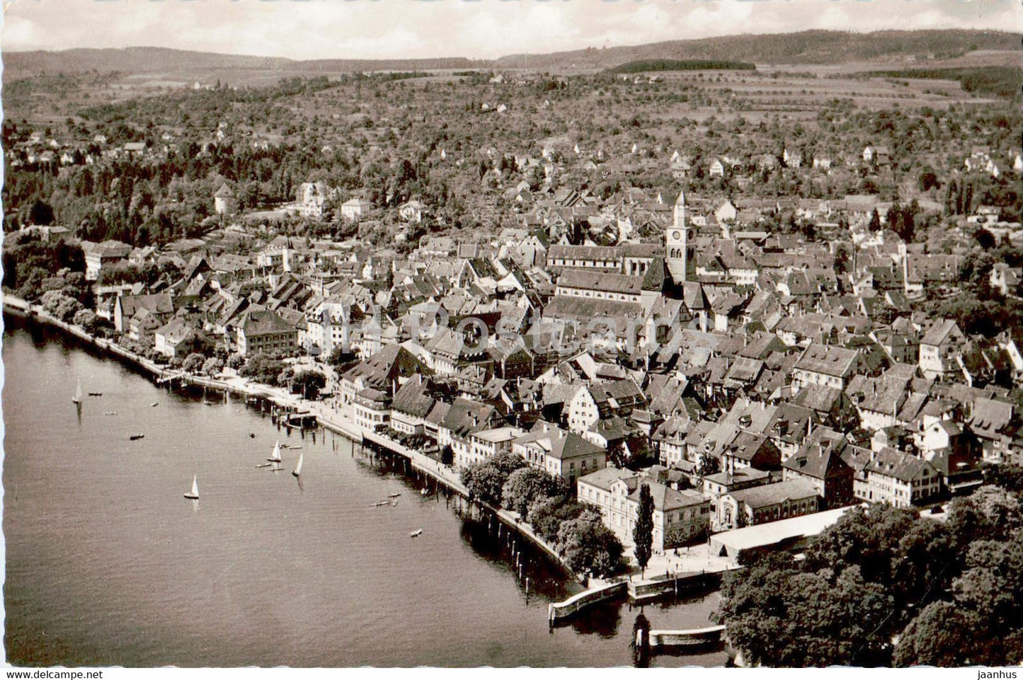 Bodensee - Uberlingen - old postcard - 1958 - Germany - used - JH Postcards