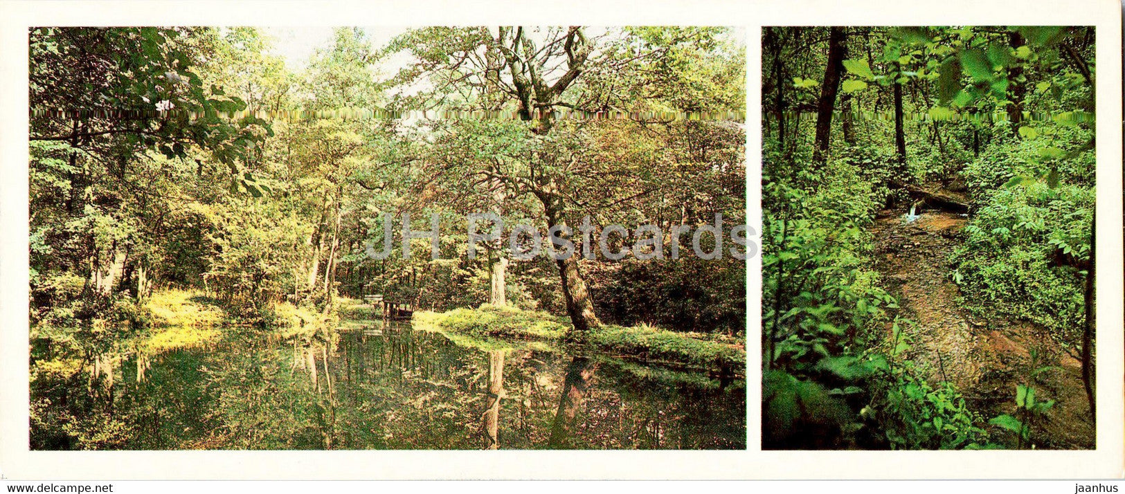 Upper Pond - Gremikha stream - Russian Poet Nekrasov Museum Manor - 1983 - Russia USSR - unused - JH Postcards