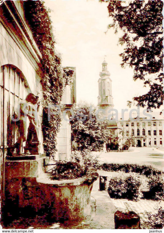 Weimar - Blick auf Bastille u Schloss - castle - old postcard - Germany DDR - used - JH Postcards