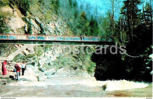 Yaremche - bridge over river Prut - Turist - 1978 - Ukraine USSR - unused - JH Postcards