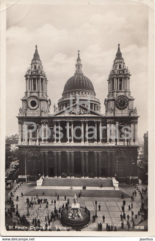 London - St Paul's Cathedral - 19193  - old postcard - 1932 - England - United Kingdom - used - JH Postcards