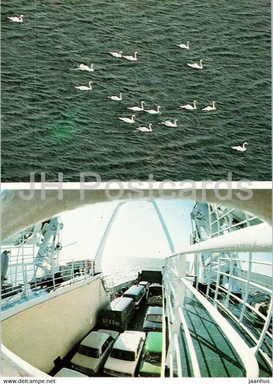 Ferry Traffic - Saaremaa - 1989 - Estonia USSR - unused - JH Postcards
