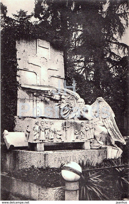 Milano - Milan - Cimitero Monumentale - Monumento Famiglia Borghi - cemetery - old postcard - Italia - unused - JH Postcards