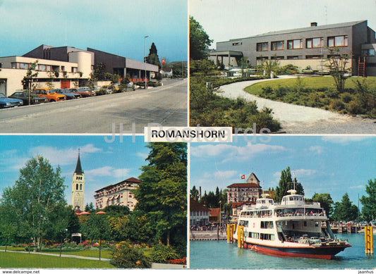 Romanshorn - Jugendherberge - See Park - Autofahre - ferry - Feldpost - ship - 1979 - Switzerland - used - JH Postcards
