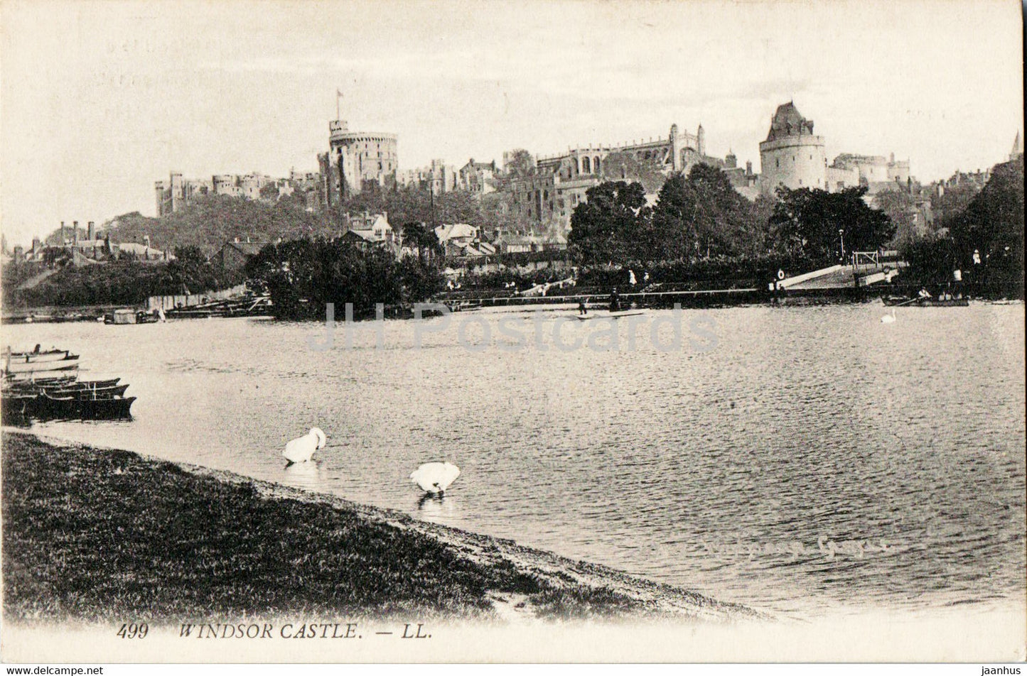 Windsor Castle - 499 - old postcard - England - United Kingdom - unused - JH Postcards