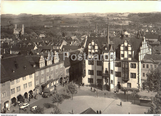 Saalfeld saale - HO Hotel Goldener Anker und Rathaus - 6549 - Germany - unused - JH Postcards