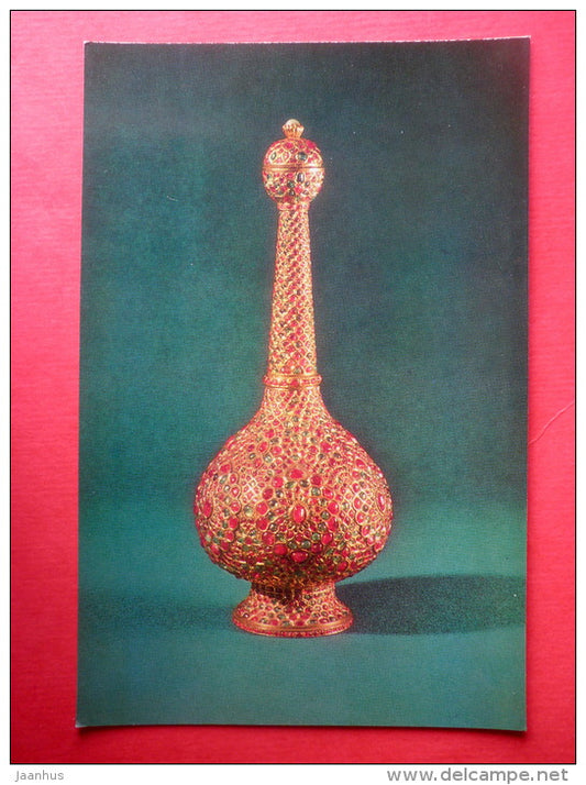 Sprinkler III - Jewelled Art Objects of 17th Century India - 1975 - Russia USSR - unused - JH Postcards