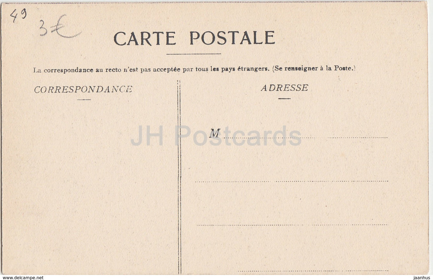 Pontigne - Chateau de Grezillon - castle - 204 - old postcard - France - unused