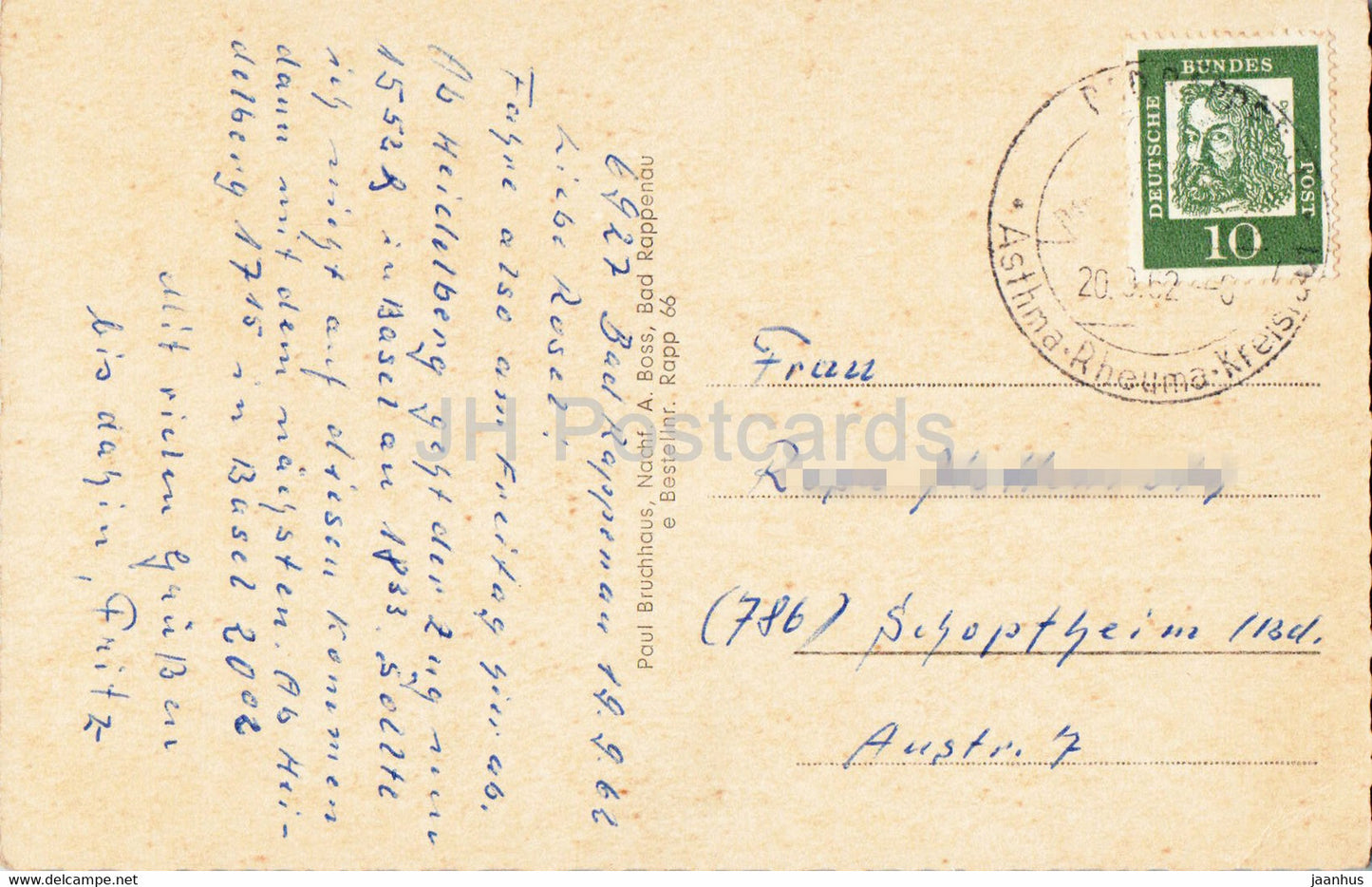 Bad Rappenau - Sole Schwimmbad mit Sprudelbrunnen - 1962 - Deutschland - gebraucht