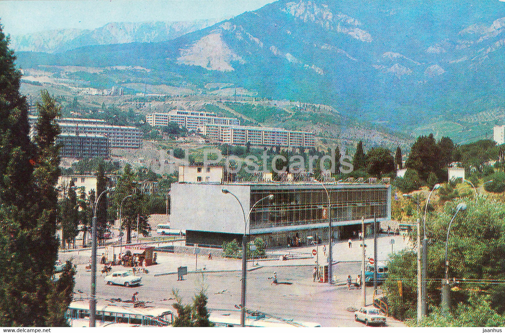 Yalta - Crimea - bus station - 1976 - Ukraine USSR - unused - JH Postcards