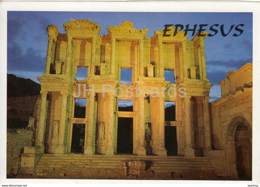 Ephesus - The Libaray of Celsus - ancient ruins -Turkey - unused - JH Postcards