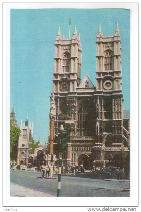 Westminster Abbey - London - 1968 - United Kingdom England - unused - JH Postcards