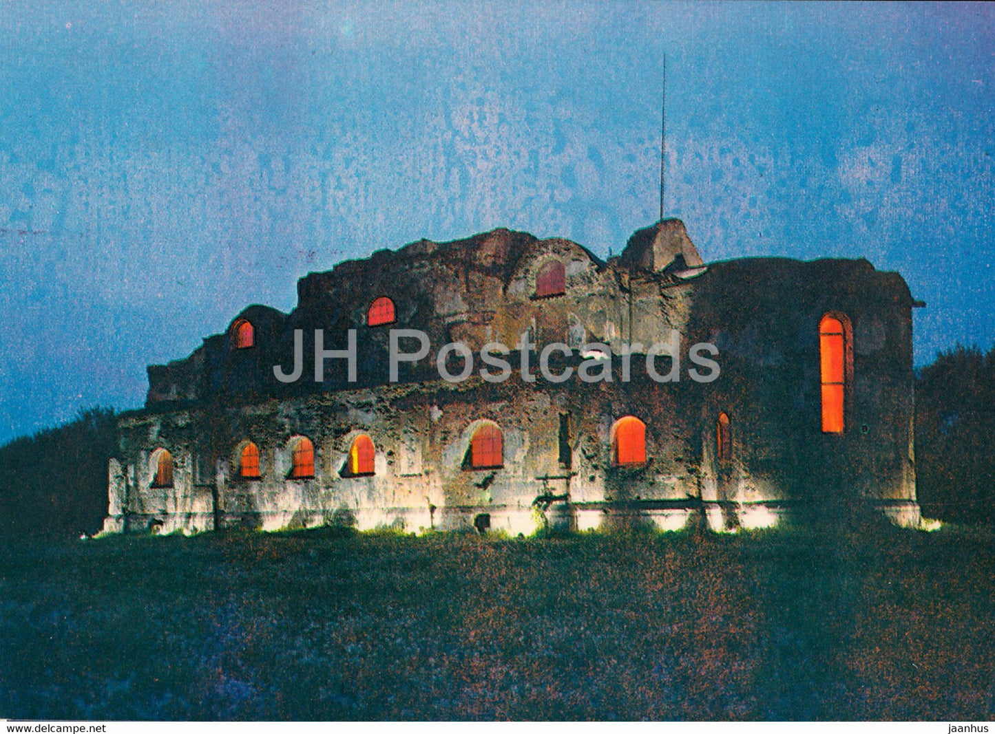Brest Fortress - Garrison Club by Night - 1984 - Belarus USSR - unused - JH Postcards