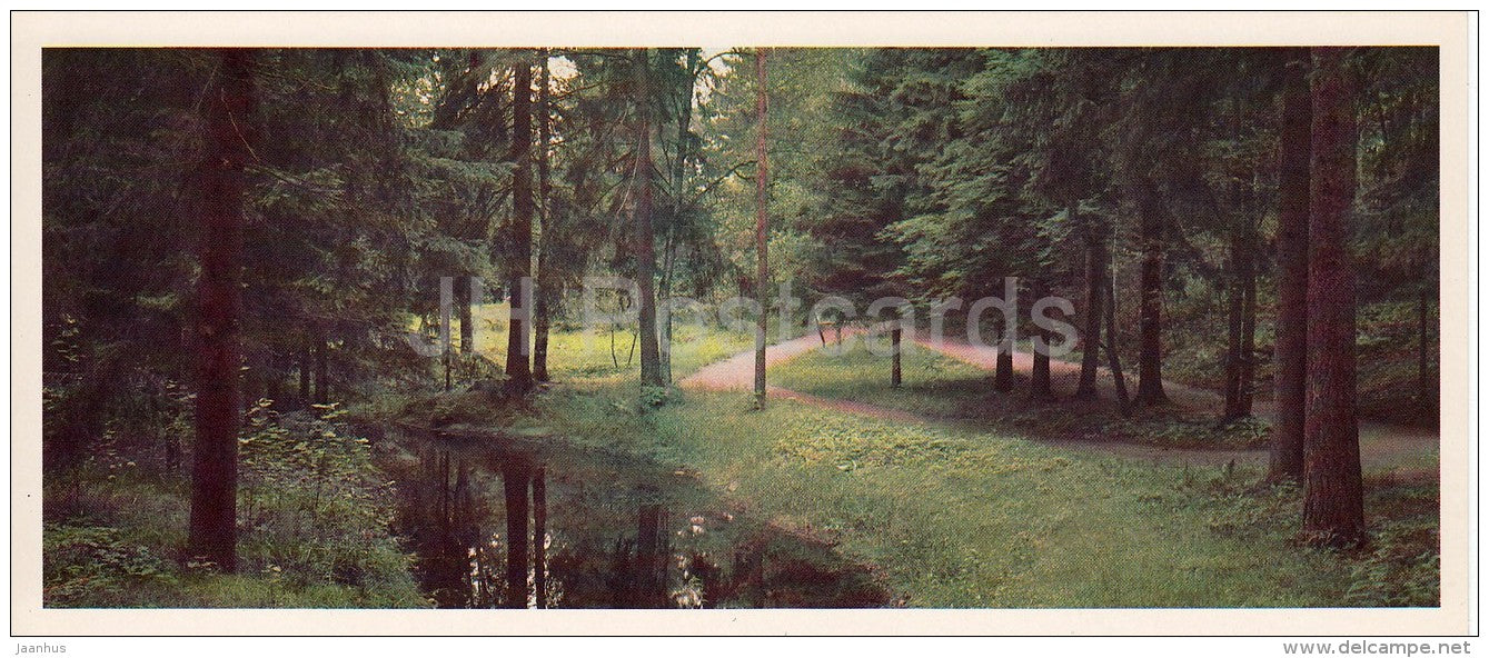 Alley in the Park - Russian artist I. Repin Museum Penates Penaty - Russia USSR - 1982 - unused - JH Postcards