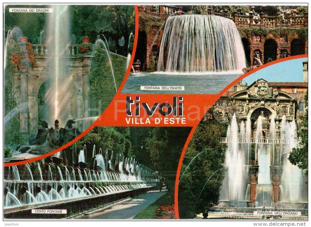 Villa d´Este - fontana - fountain - Tivoli - Lazio - 039 - Italia - Italy - unused - JH Postcards