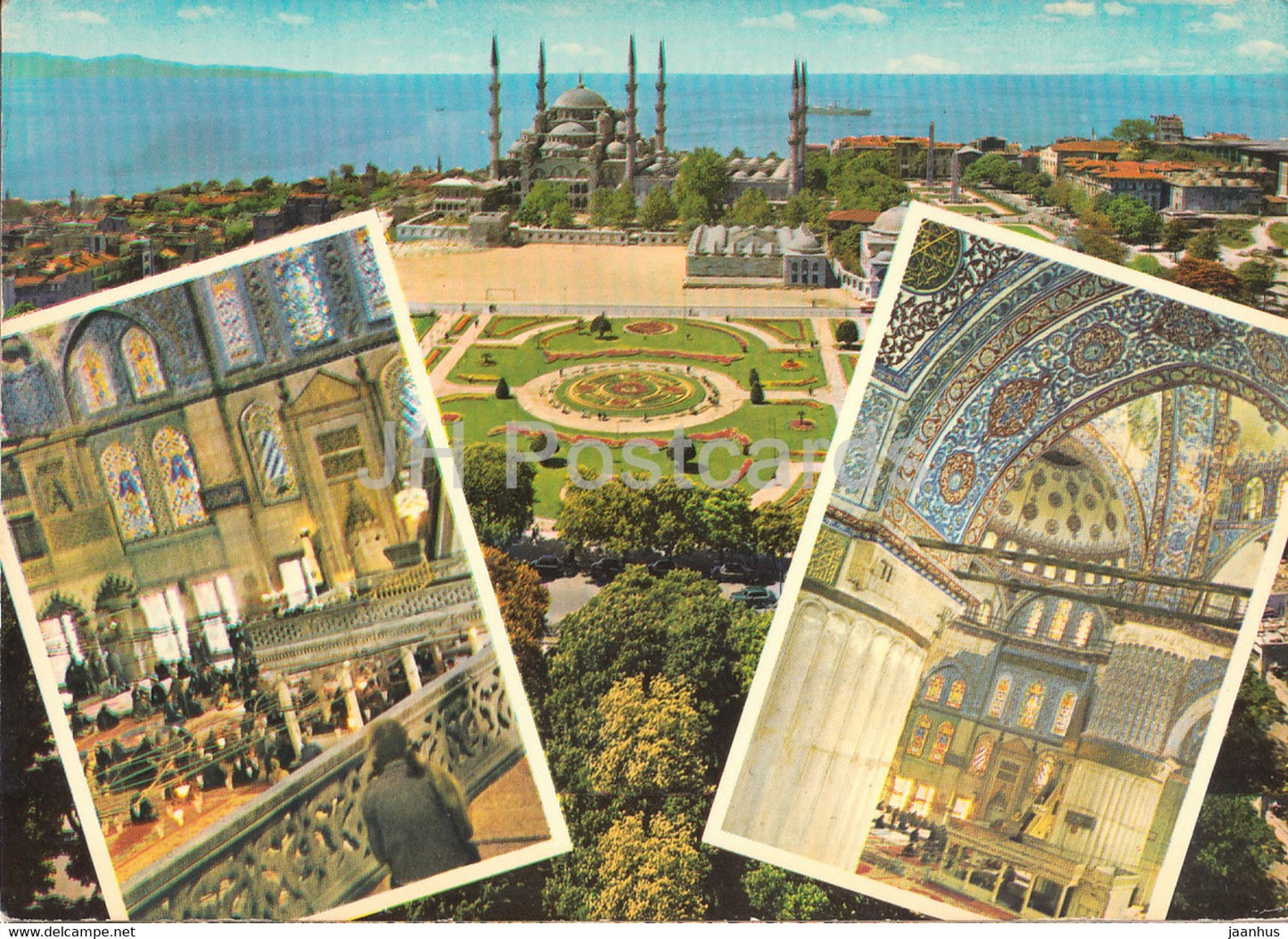 Istanbul - Sultan Ahmet Mosque and it's Interior - Turkey - unused - JH Postcards