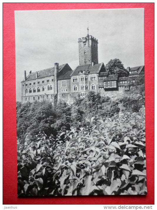 Wartburg Castle - Eisenach - National Cultural Sites - old postcard - Germany DDR - unused - JH Postcards
