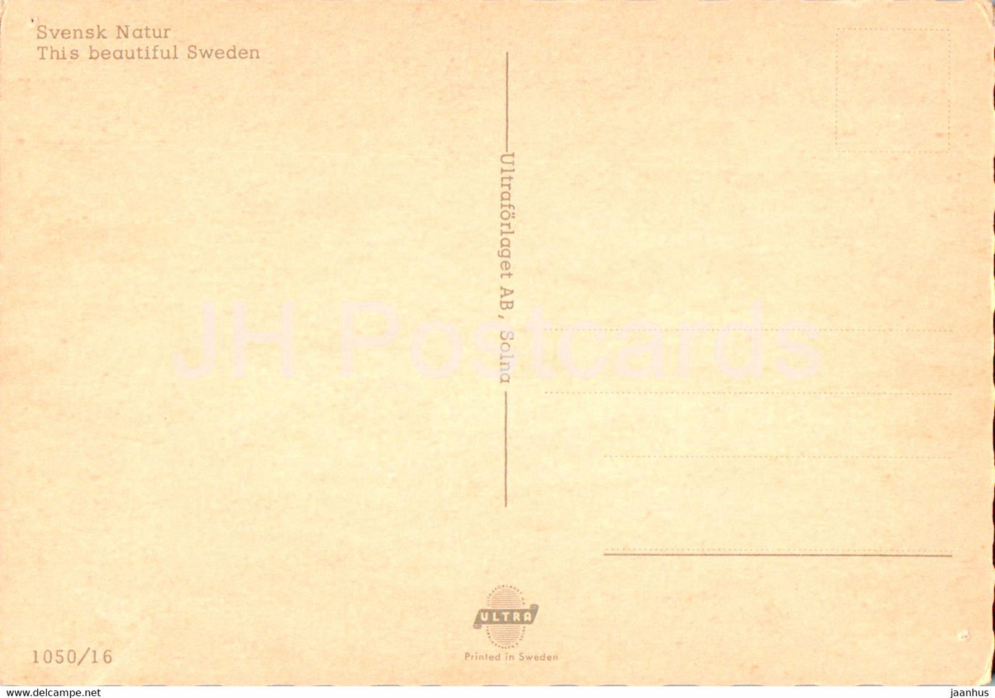 Svensk Natur - Dieses wunderschöne Schweden - 1050/16 - Schweden - unbenutzt