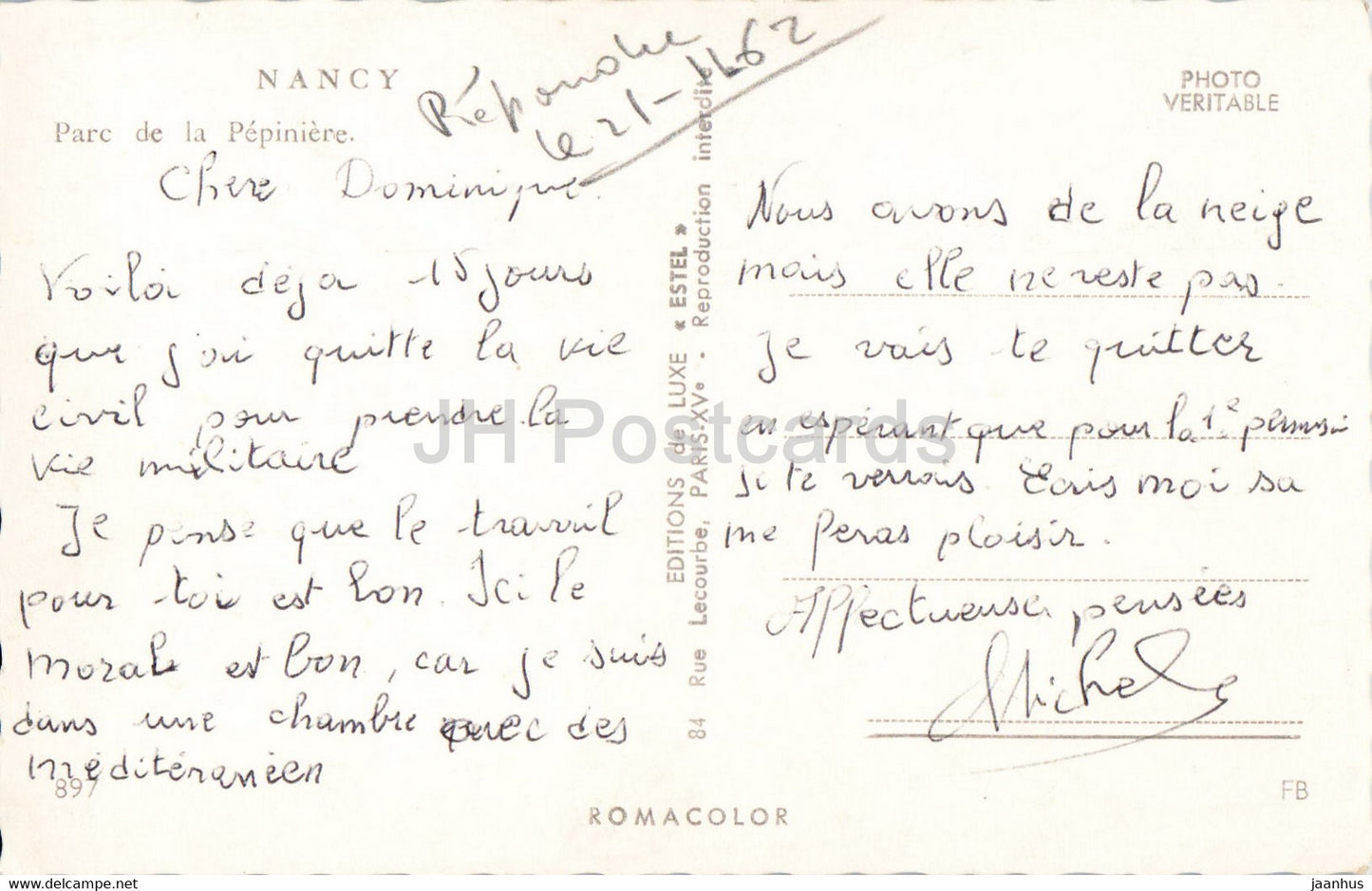 Nancy – Parc de la Pepiniere – Frankreich – gebraucht