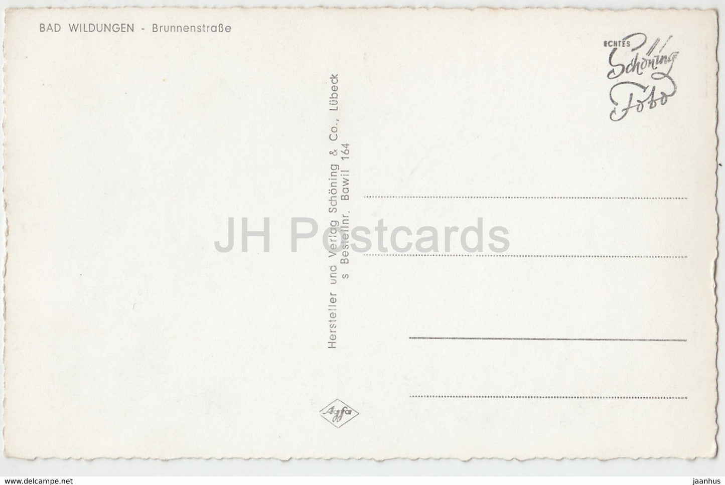 Bad Wildungen - Brunnenstrasse - Allemagne - inutilisé