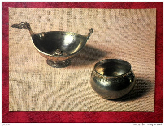 Gold and Silverwork in old Russia - Bratina Loving Cup and Dipper, 16th century - 1983 - Russia - USSR - unused - JH Postcards