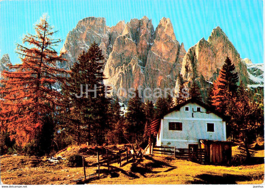 Dolomiti - Catinaccio - Dirupi di Larsec 2889 m - 1978 - Italy - used - JH Postcards
