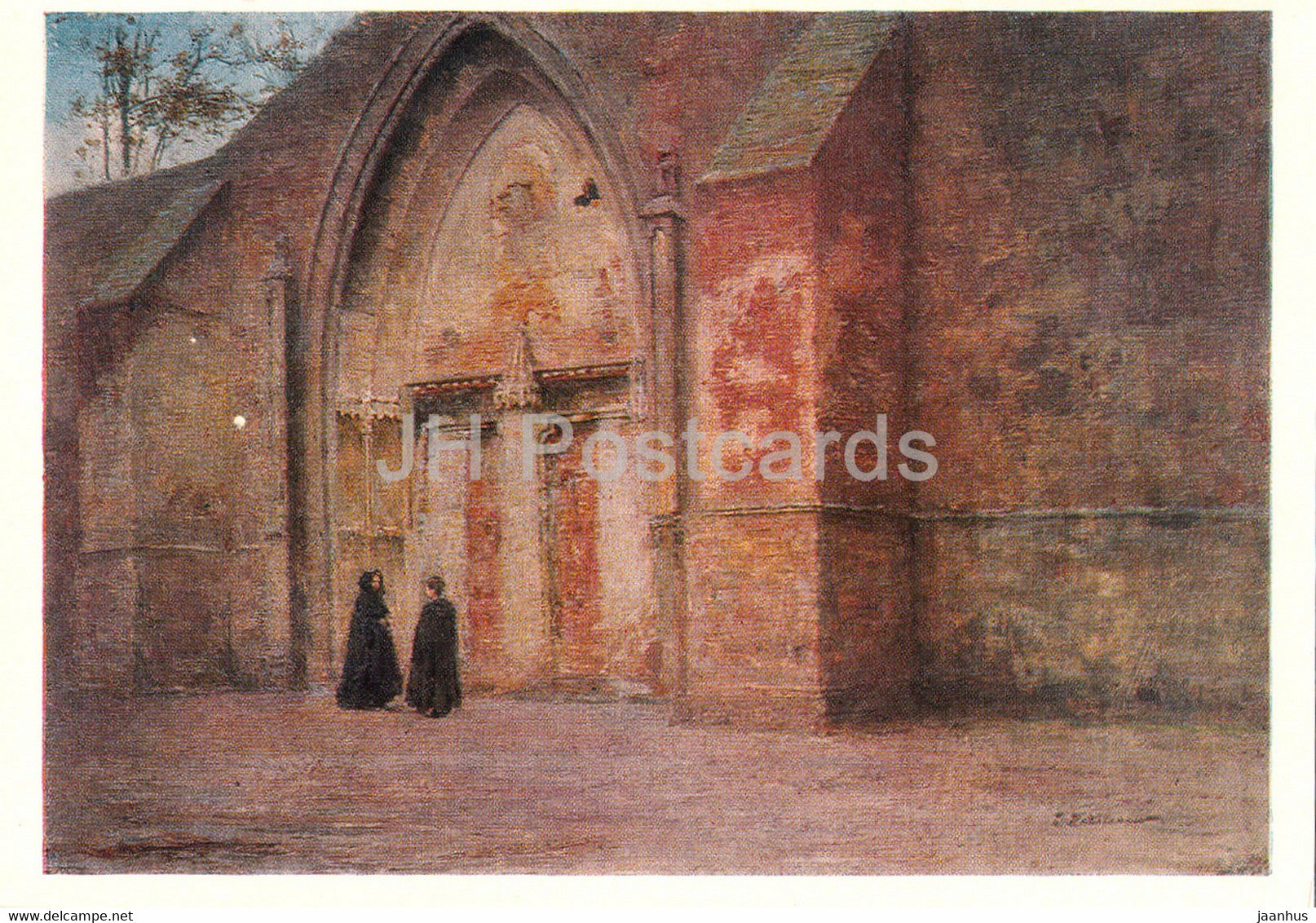 painting by I. Pokhitonov - Monastery - Russian art - 1981 - Russia USSR - unused - JH Postcards