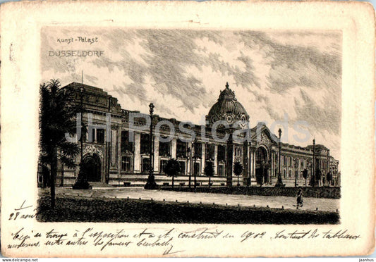 Dusseldorf - Cologne - Kunst Palast - Art Palace - old postcard - 1907 - Germany - used