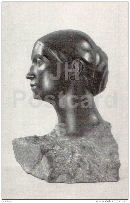 sculpture by Jaan Koort - Portrait of Artist´s Wife , 1916 - estonian art - unused - JH Postcards