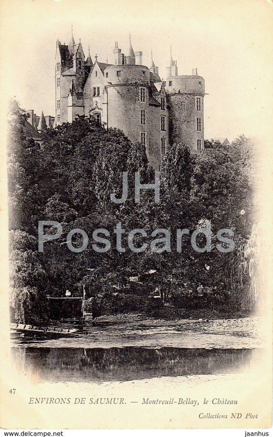 Environs des Saumur - Montreuil Bellay - Le Chateau - castle - old postcard - France - unused - JH Postcards