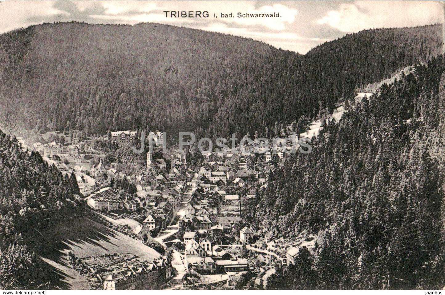 Triberg i bad Schwarzwald - Hotel Lowen National Louis Nassoy - Zugpost - old postcard - 1912 - Germany - used - JH Postcards