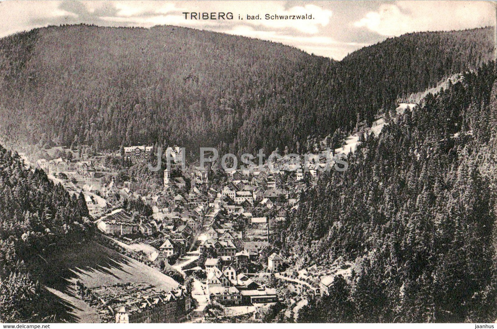 Triberg i bad Schwarzwald - Hotel Lowen National Louis Nassoy - Zugpost - old postcard - 1912 - Germany - used - JH Postcards